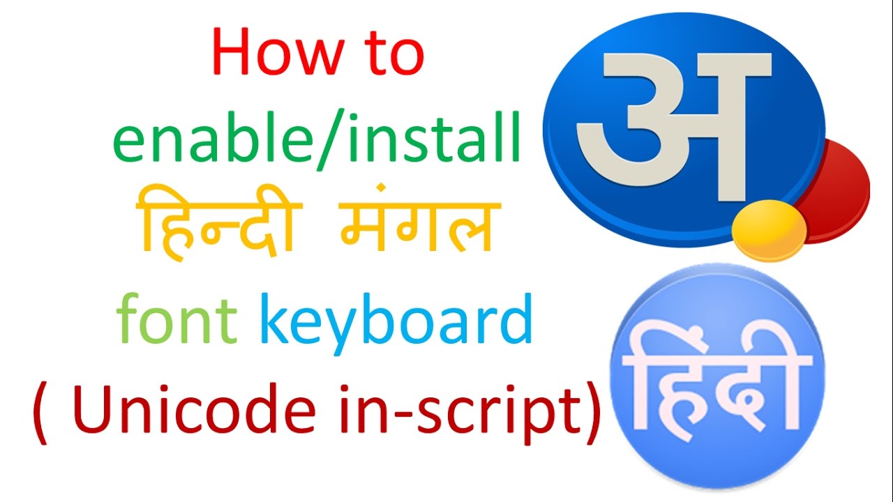 install hindi font